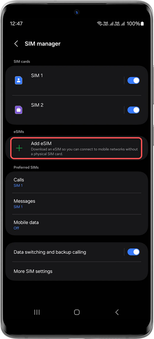 SIM Manager