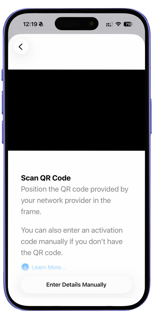 Enter Details Manually
